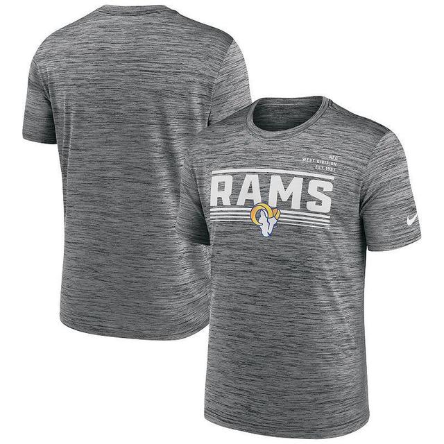 Mens Nike Gray Los Angeles Rams Yardline Velocity Performance T-Shirt Product Image