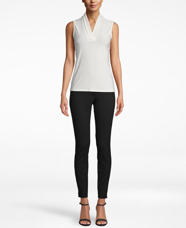 Anne Klein Triple Pleat V-Neck Top Product Image