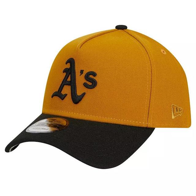 Mens New Era /Black Oakland Athletics Rustic A-Frame 9FORTY Adjustable Hat Product Image