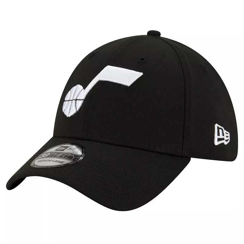 Mens New Era Black Utah Jazz Logo 39THIRTY Flex Hat Product Image