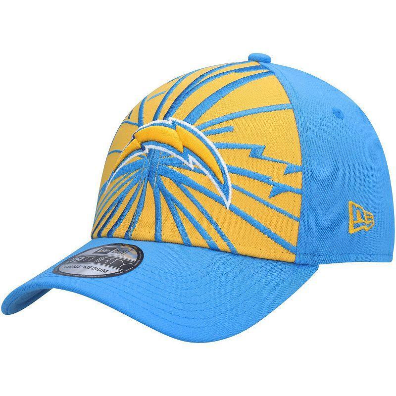 Mens New Era /Powder Blue Los Angeles Chargers Shattered 39THIRTY Flex Hat Product Image