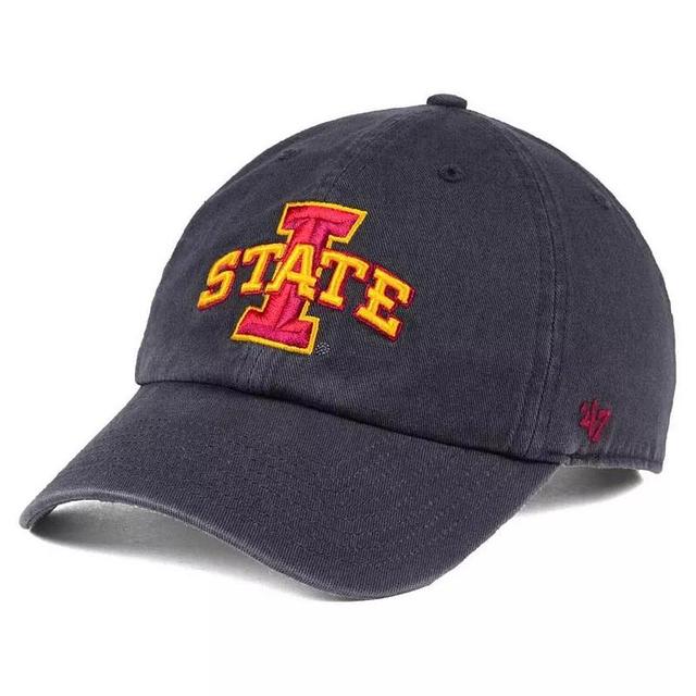 Mens 47 Charcoal Iowa State Cyclones Clean Up Adjustable Hat Product Image