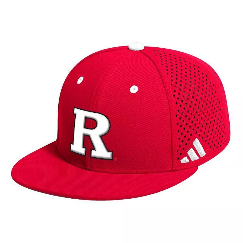 Mens adidas Scarlet Rutgers Scarlet Knights On-Field Baseball Fitted Hat Product Image