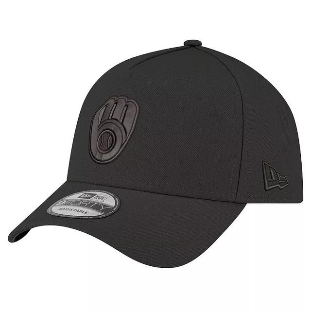 Mens New Era Milwaukee Brewers A-Frame 9FORTY Adjustable Hat Product Image