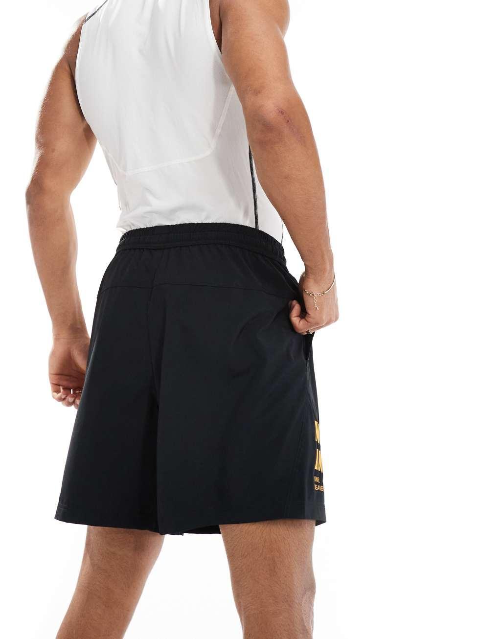 Nike Training Dri-Fit Bodega 7in form shorts in black Product Image