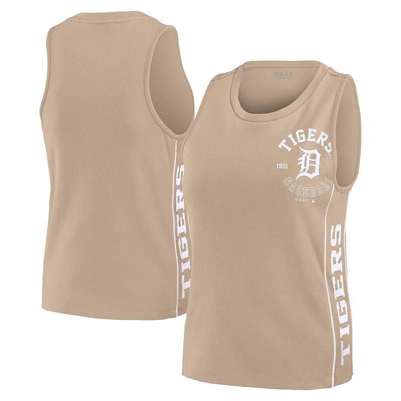 Womens WEAR by Erin Andrews Tan Detroit Tigers Tonal Tank Top Product Image