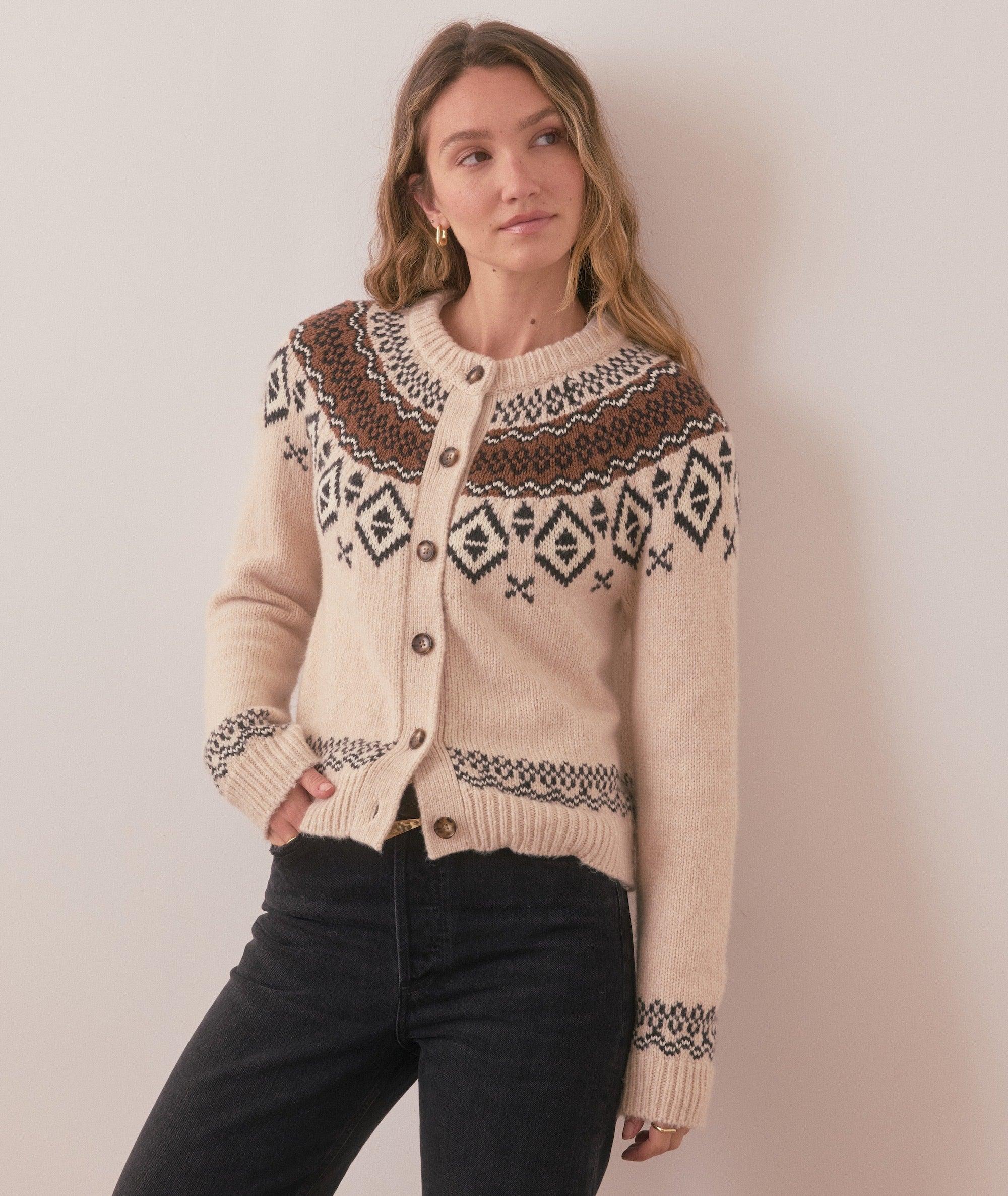 Ava Fair Isle Cardigan Product Image