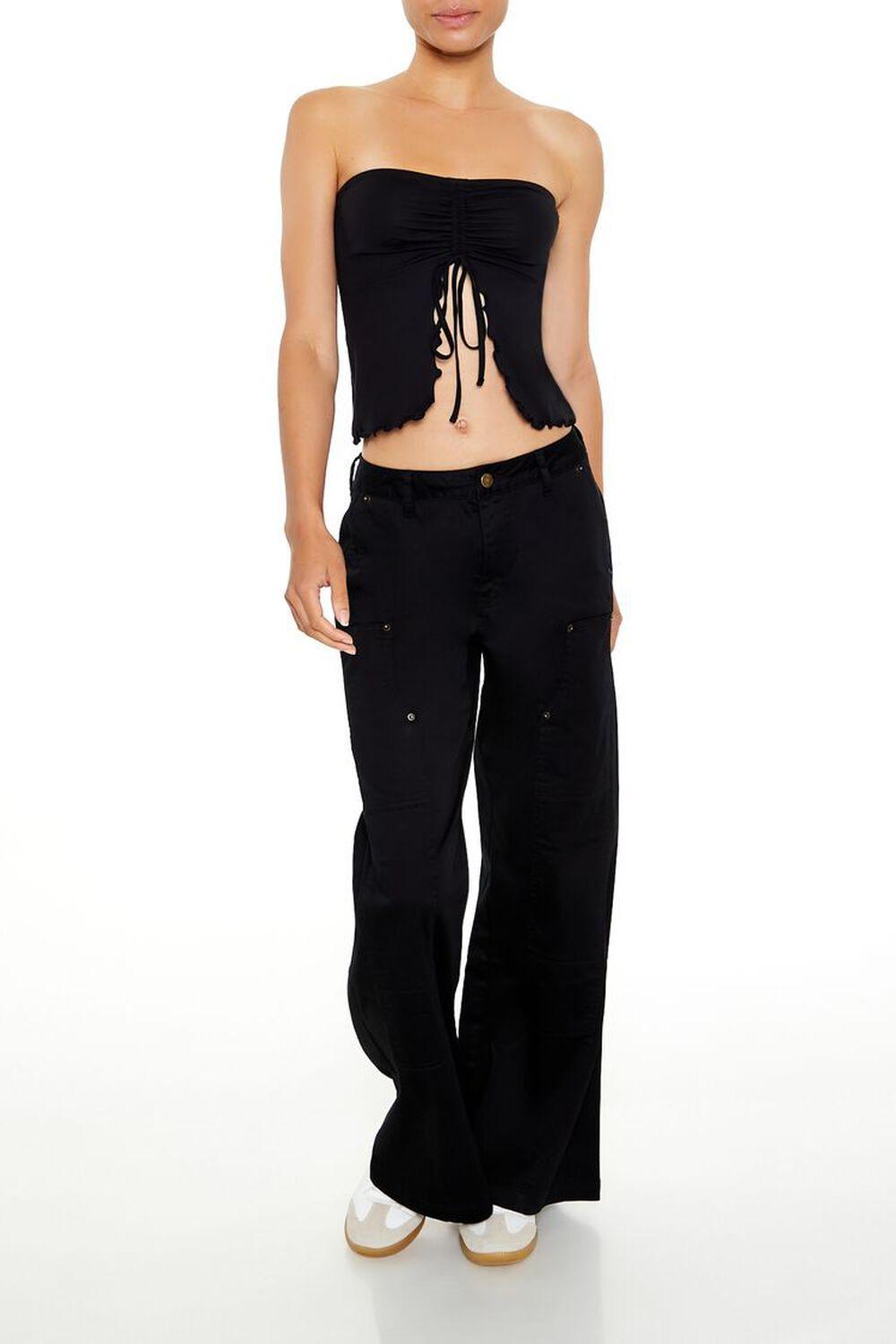 Mid-Rise Wide-Leg Pants | Forever 21 Product Image