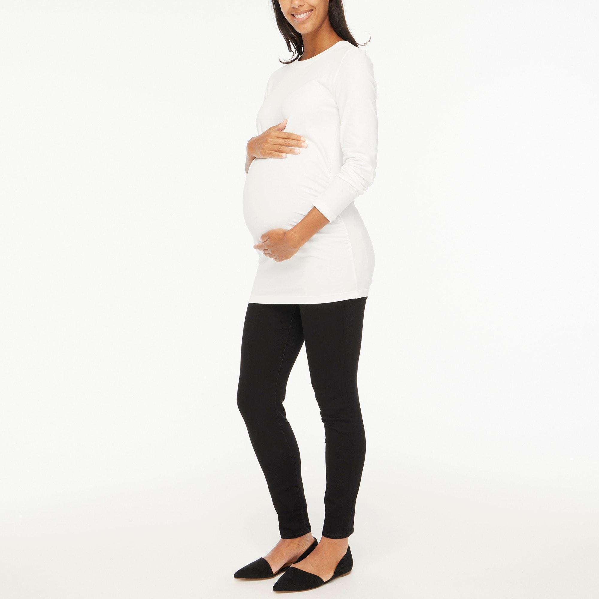 Long-sleeve crewneck maternity tee Product Image