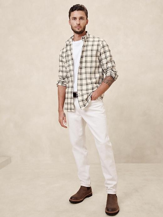 Slim Lightweight Flannel Shirt Product Image