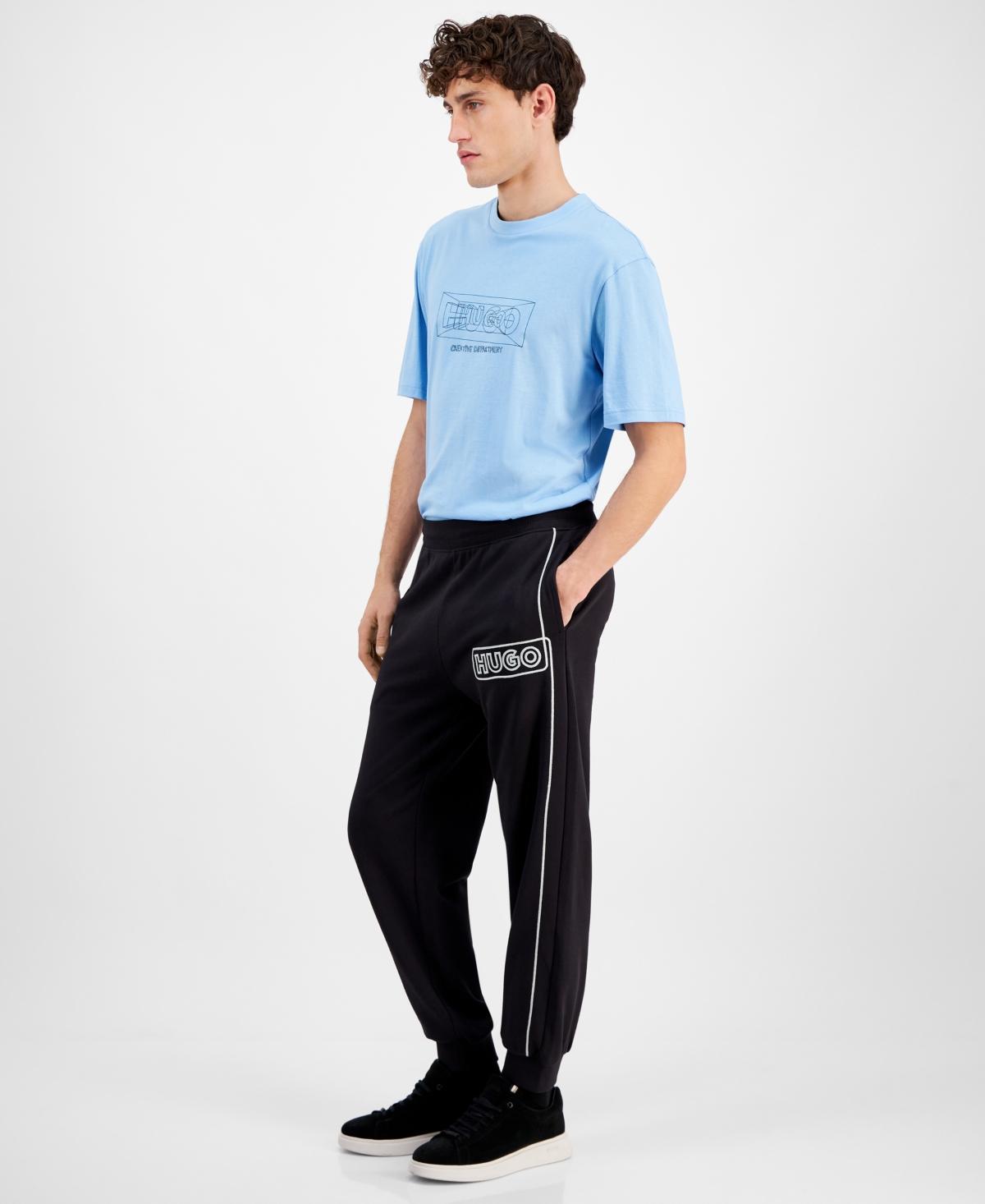 HUGO BOSS Men's Noider Relaxed Fit French Terry Sweatpants In Black Product Image