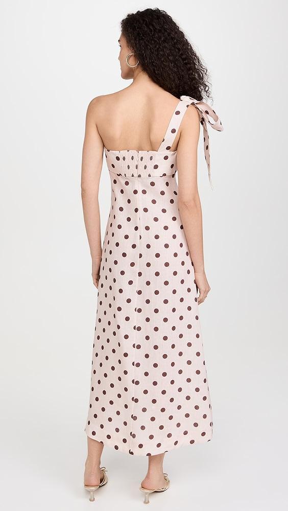 Zimmermann Acacia One Shoulder Midi Dress | Shopbop Product Image