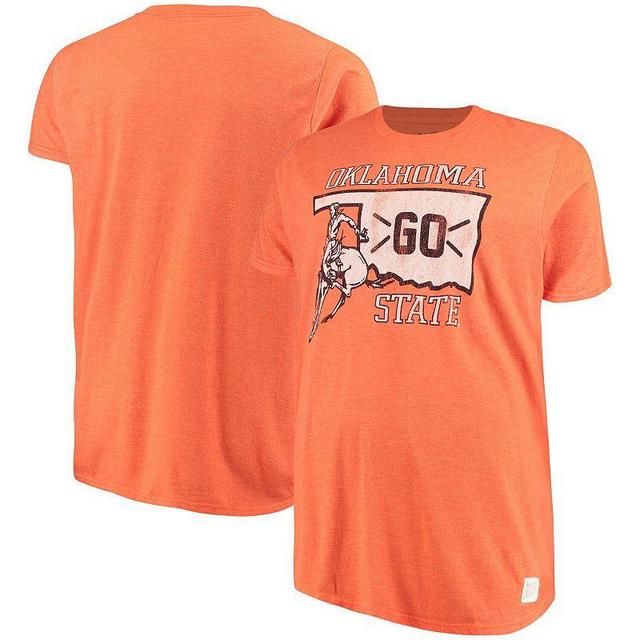 Mens Original Retro Brand Orange Oklahoma State Cowboys Big and Tall Mock Twist T-shirt Product Image