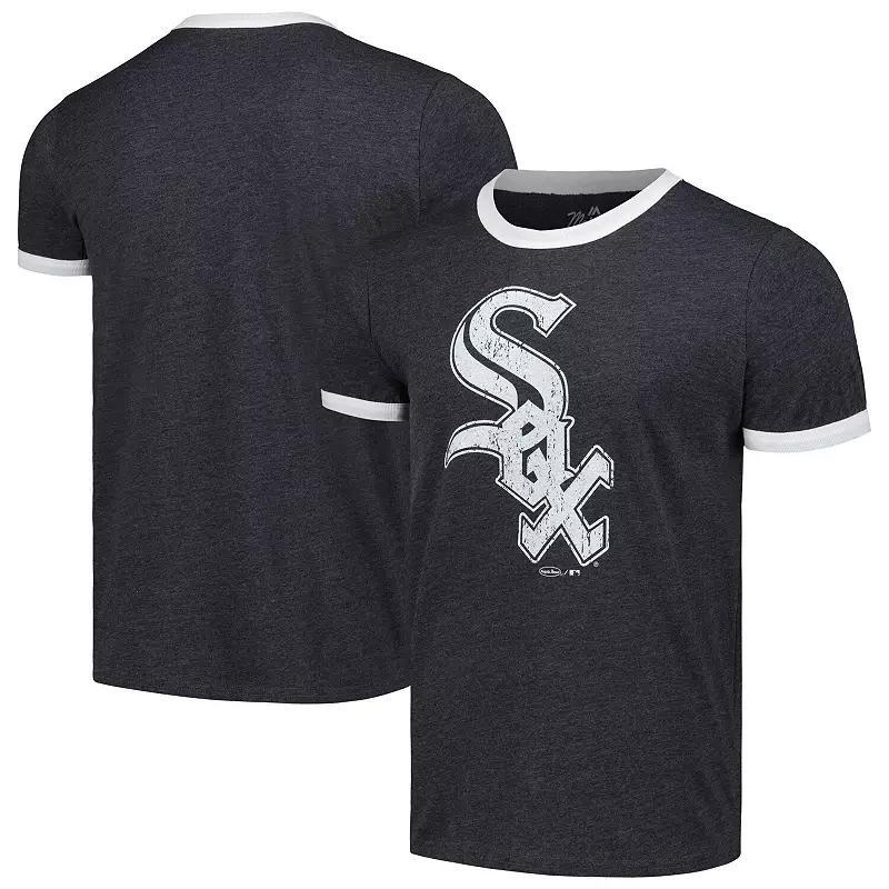 Mens Majestic Threads Chicago White Sox Ringer Tri-Blend T-Shirt Product Image