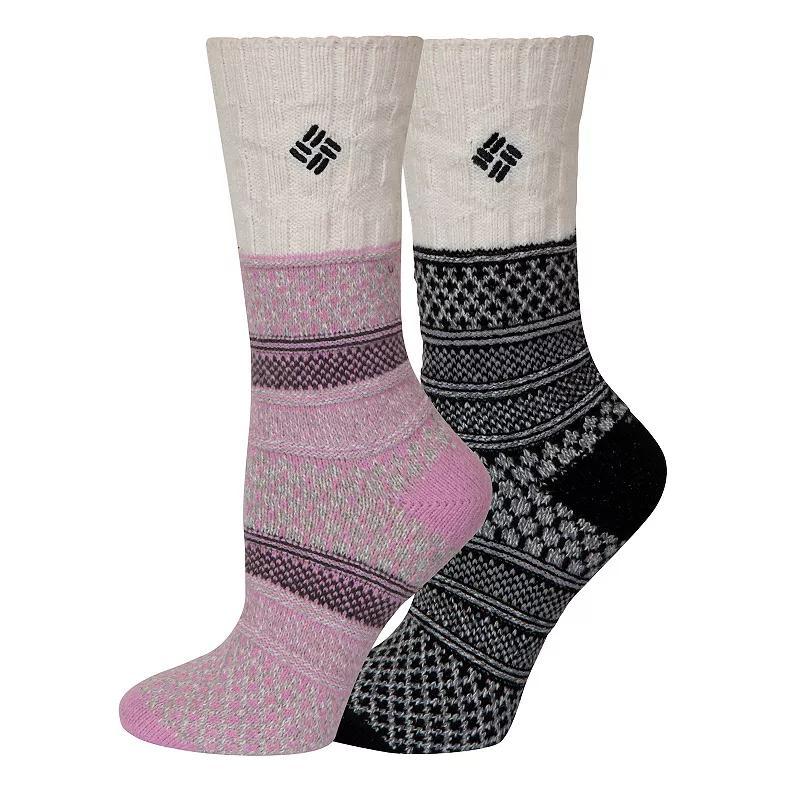 Womens Columbia 2-Pack Super Soft Micro Texture Crew Socks Product Image