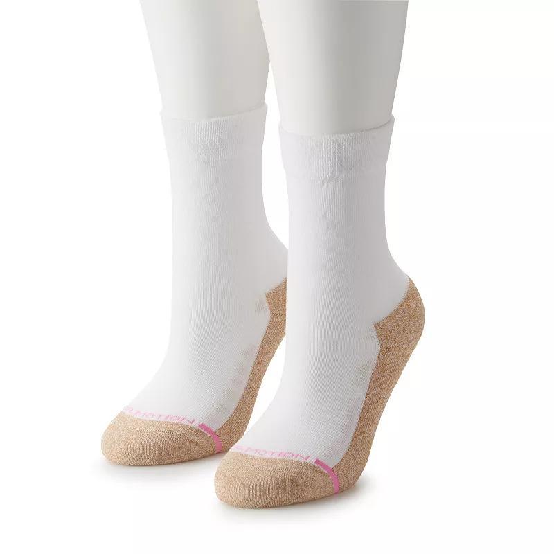 Womens Dr. Motion Comfort Top Copper-Infused Crew Socks Product Image