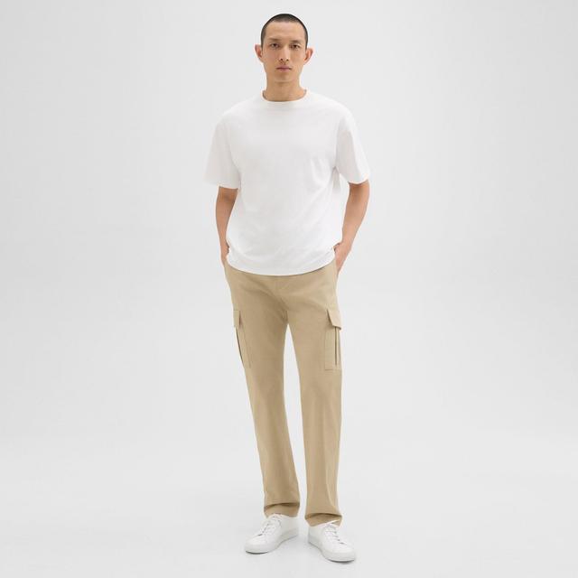 Stretch Cotton Twill Straight Cargo Pant | Theory Product Image