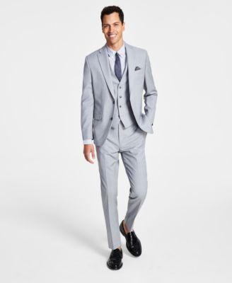 Bar Iii Mens Wool Slim Fit Sharkskin Suit Separates Created For Macys Product Image