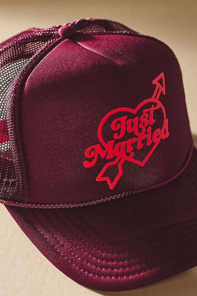 Ascot + Hart Just Married Trucker Hat Product Image