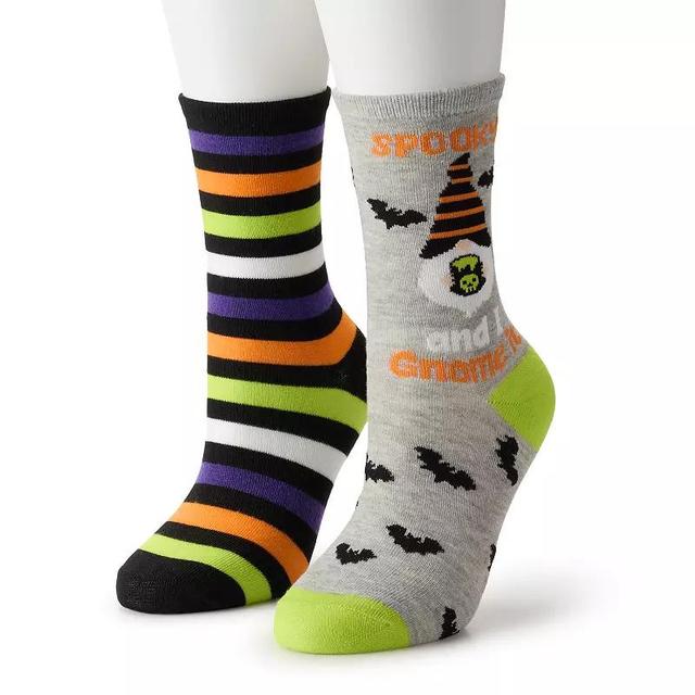 Womens 2-pk. Halloween Crew Socks Product Image