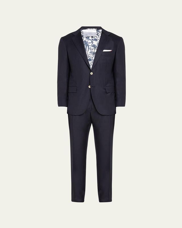 Mens Solid Wool Twill Suit Product Image