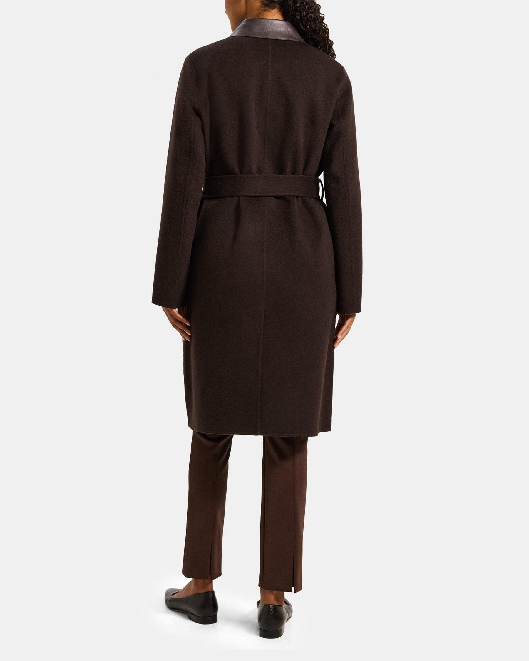 Relaxed Trench Coat in Double-Face Wool-Cashmere Product Image