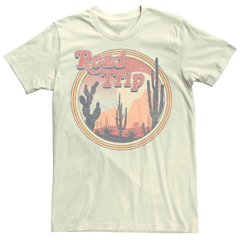 Mens Road Trip Desert Sunset Tee Natural Product Image