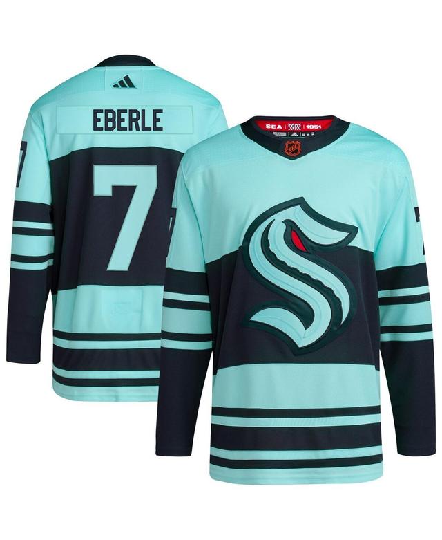 Adidas Mens Jordan Eberle Light Blue Seattle Kraken Reverse Retro 2.0 Authentic Player Jersey - Light Blue Product Image