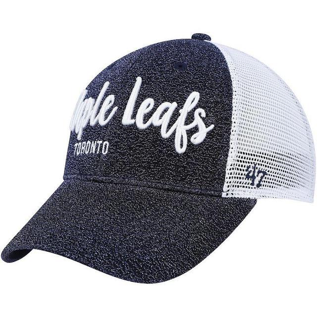 Womens 47 Navy/White Toronto Maple Leafs Encore MVP Trucker Snapback Hat, Mpl Blue Product Image