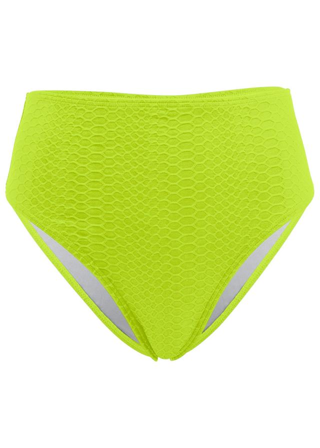 High-Waist Bikini Bottom - Lime Product Image