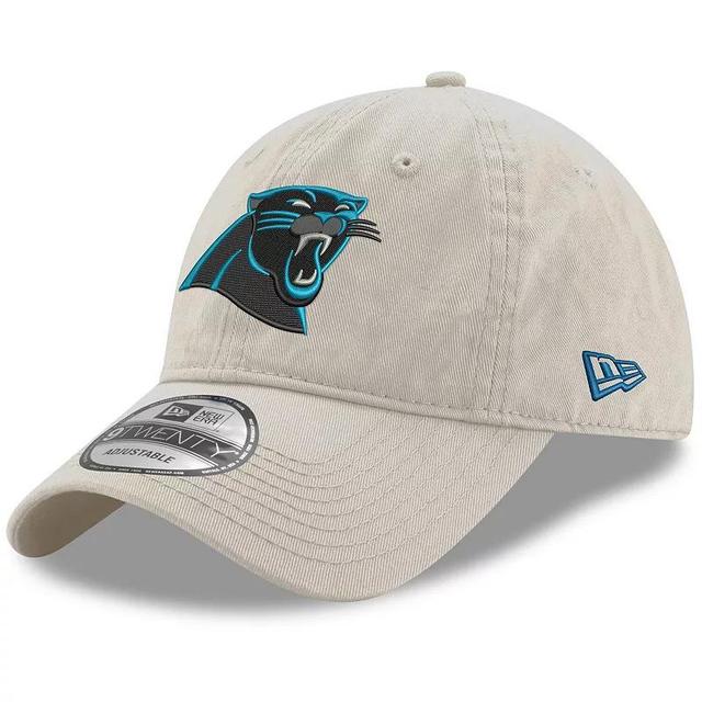 Mens New Era Khaki Carolina Panthers Playmaker 9TWENTY Adjustable Hat, Beig/Green Product Image