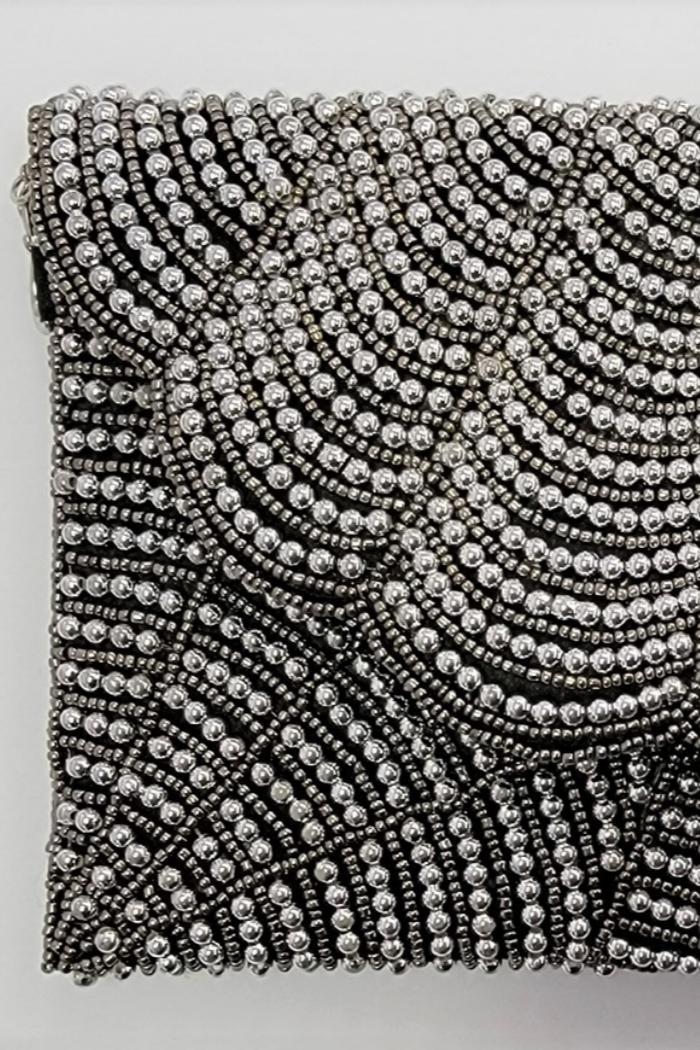 Beaded Scallop Clutch Product Image