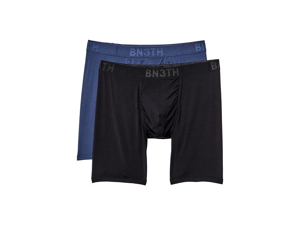 BN3TH Classic Boxer Brief 2-Pack - Solid (Black/Navy 2-Pack) Men's Underwear Product Image