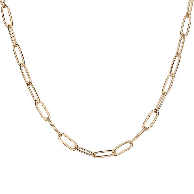 LC Lauren Conrad Gold Tone Long Links Chain Necklace, Womens Product Image