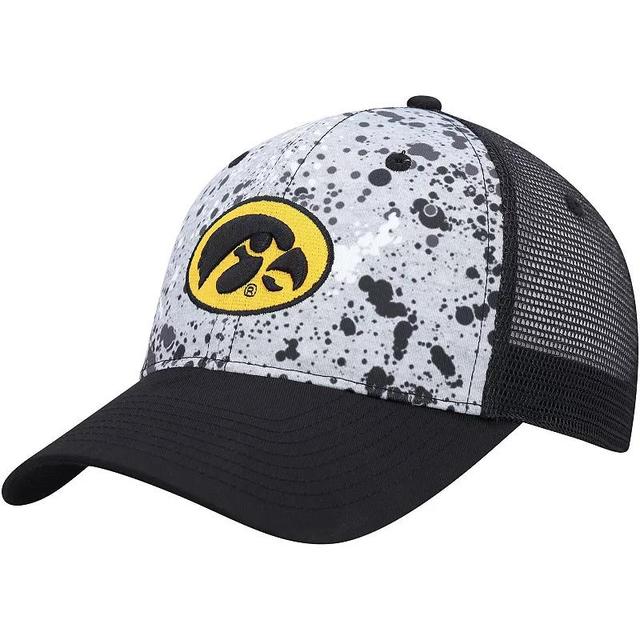 Mens Colosseum Gray/Black Iowa Hawkeyes Love Fern Trucker Snapback Hat Product Image