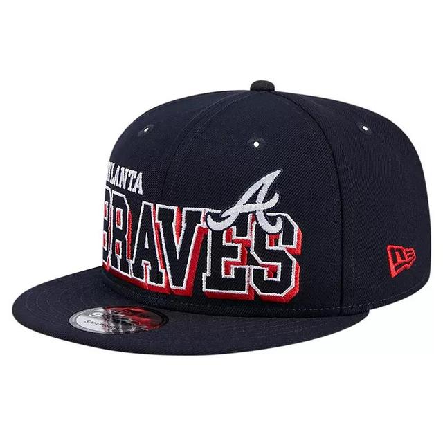 Mens New Era Atlanta Braves Game Day Bold 9FIFTY Snapback Hat, Blue Product Image