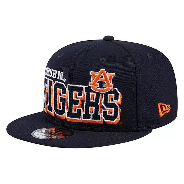 New Era Mens Navy Auburn Tigers Game Day 9Fifty Snapback Hat Product Image