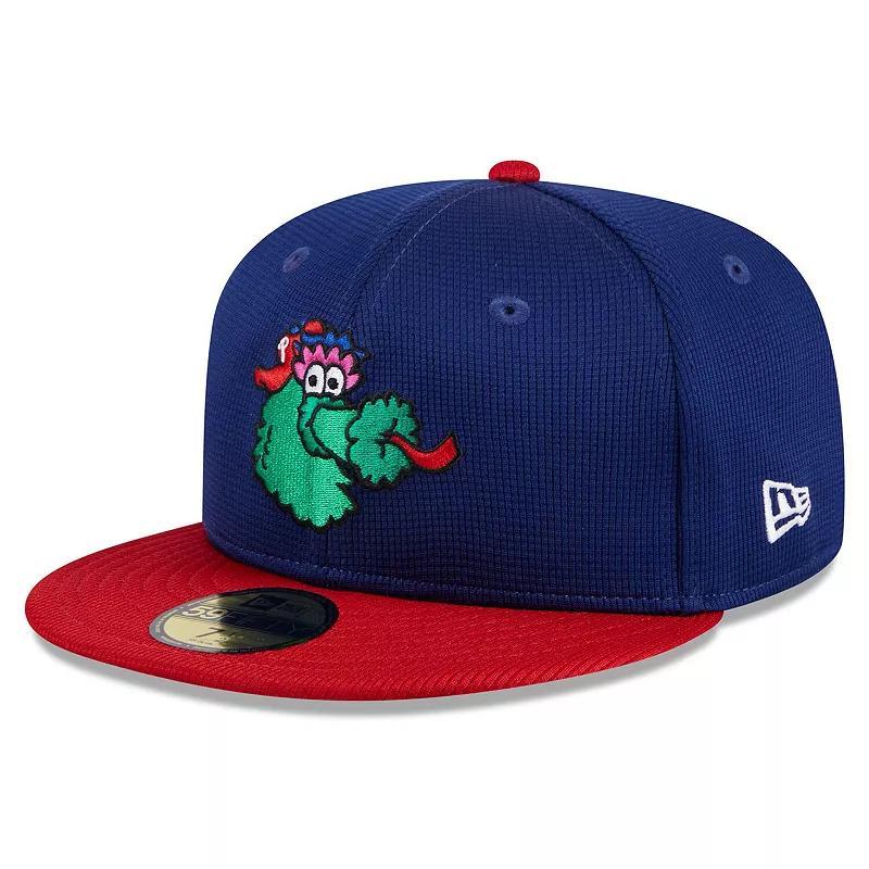 Mens New Era Philadelphia Phillies 2024 Batting Practice 59FIFTY Fitted Hat Blue Product Image