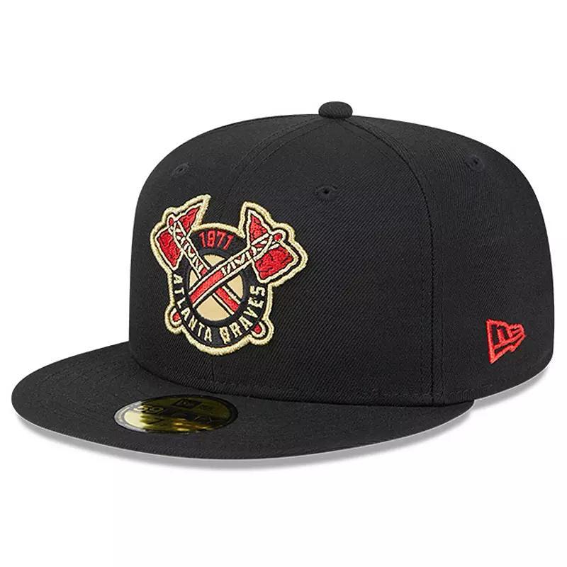 Mens New Era Atlanta Braves 59FIFTY Day Team Pop Fitted Hat Product Image