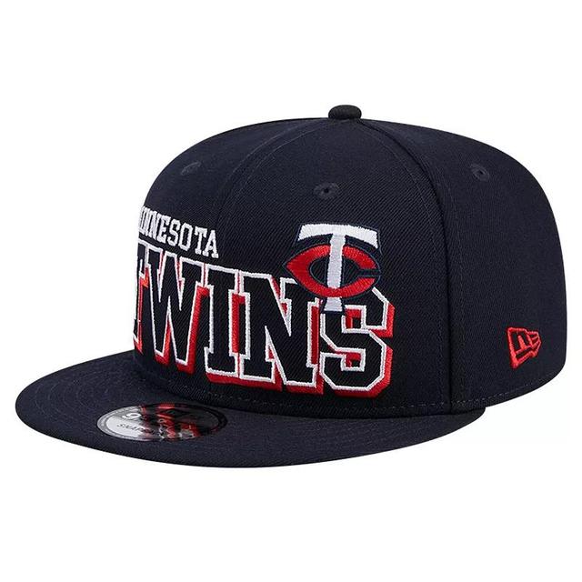 Mens New Era Minnesota Twins Game Day Bold 9FIFTY Snapback Hat, Blue Product Image