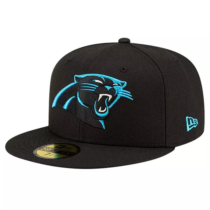 Mens New Era Carolina Panthers Team Basic 59FIFTY Fitted Hat Product Image