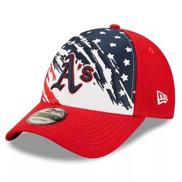 Mens New Era Oakland Athletics 2022 4th of July 9FORTY Snapback Adjustable Hat Product Image