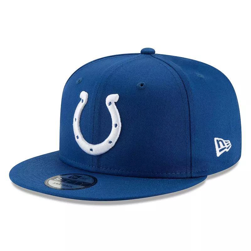 Mens New Era Royal Indianapolis Colts Basic 9FIFTY Adjustable Snapback Hat Product Image