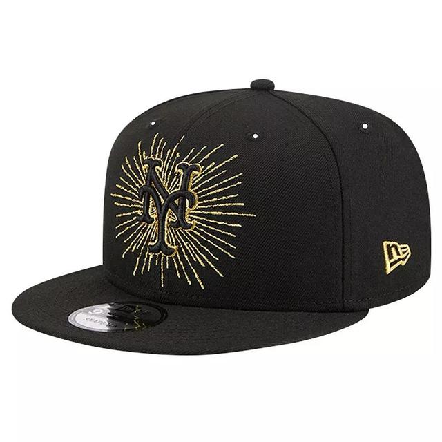 Mens New Era New York Mets Metallic Logo 9FIFTY Snapback Hat Product Image