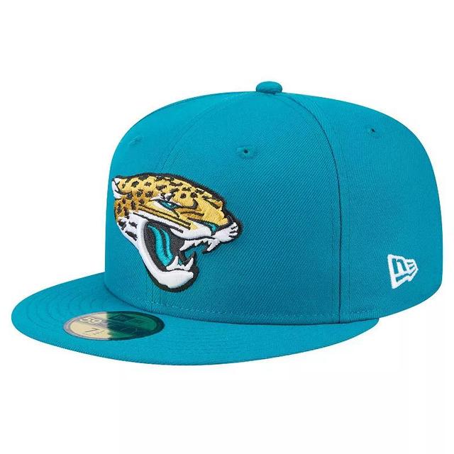 Mens New Era Teal Jacksonville Jaguars Main 59FIFTY Fitted Hat Product Image