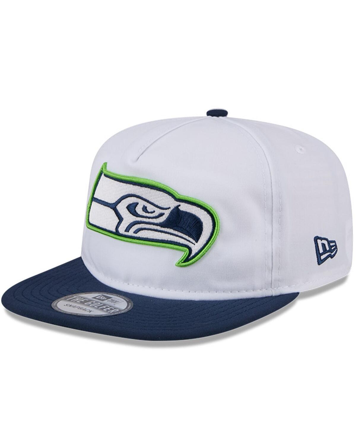 New Era Mens White Seattle Seahawks 2024 Nfl Training Camp Golfer Snapback Hat - White Product Image