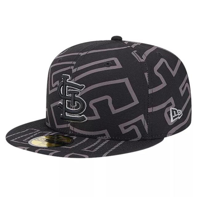 Mens New Era St. Louis Cardinals Logo Fracture 59FIFTY Fitted Hat Product Image