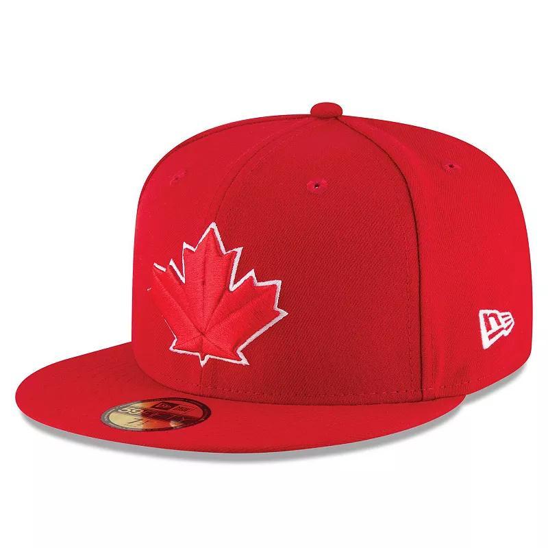 Mens New Era Scarlet Toronto Blue Jays 2017 Authentic Collection On-Field 59FIFTY Fitted Hat Product Image