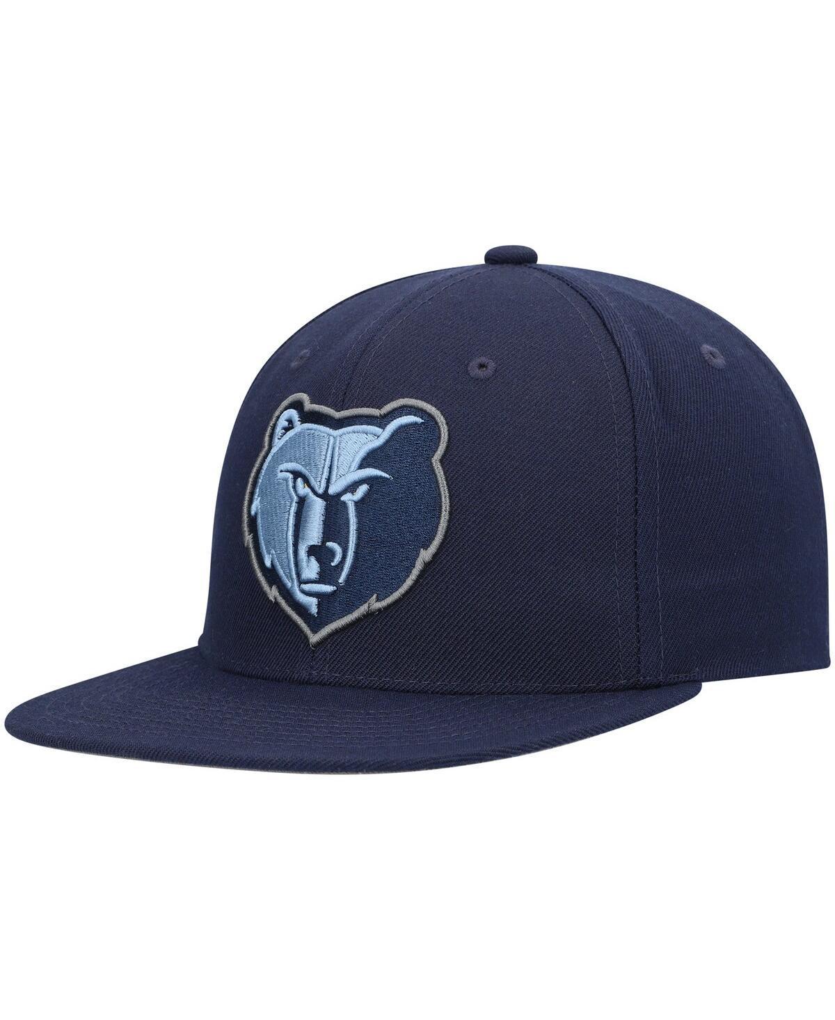 Mens Mitchell & Ness Navy Memphis Grizzlies Ground 2.0 Snapback Hat, Grz Blue Product Image