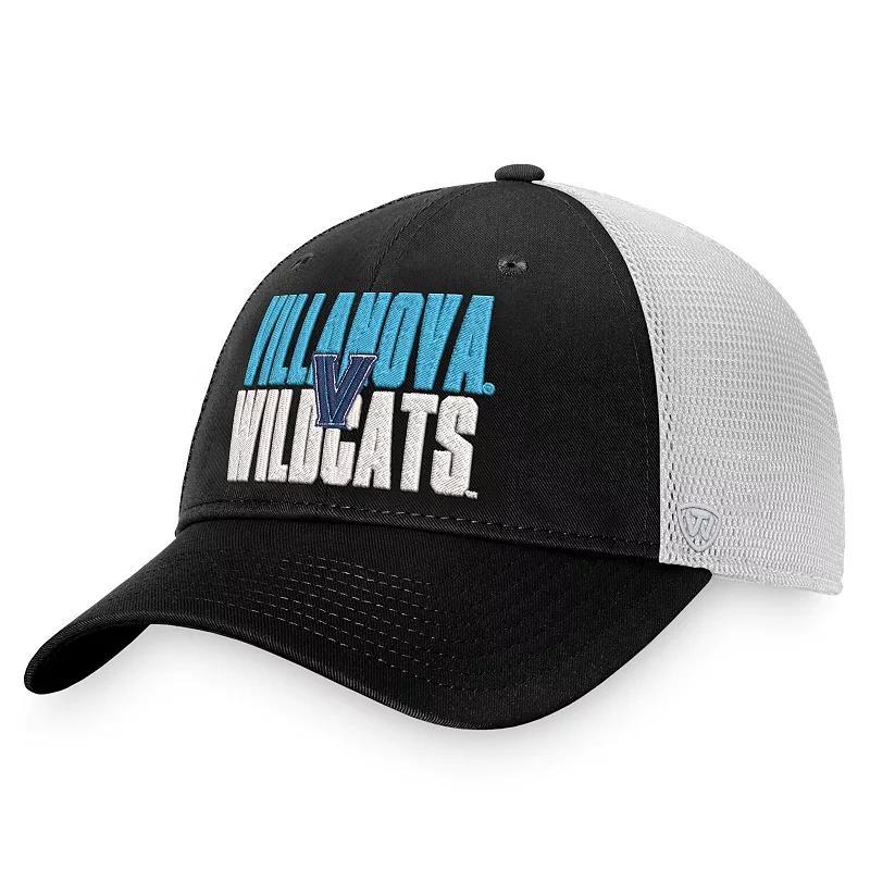 Mens Top of the World Black Villanova Wildcats Stockpile Trucker Snapback Hat - Black Product Image